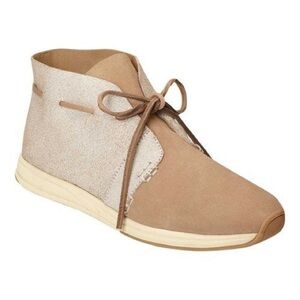 Aerosoles Tan Leather Sing Song Drawstring Booties Size 8